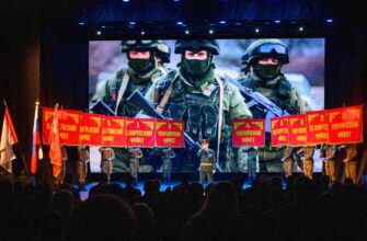 Военные на открытии Года защитника Отечества