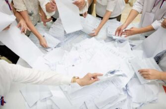 Подведение итогов выборов членами избирательной комиссии