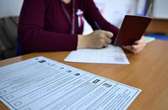 Работа избирательного участка на выборах